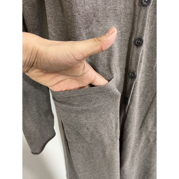 Peruvian Connection Lagenlook Boho Minimalist Quiet Luxe Coastal Duster S Lagom - Picture 6 of 15